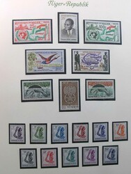 Niger 1960-1967, postfrische Abo-Sammlungen, sauber im Borek-Album ...