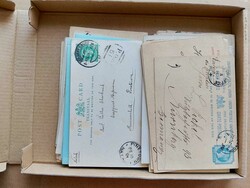 Großbritannien und Kolonien 1884-1912, kleiner Karton mit Ganzsachen ...