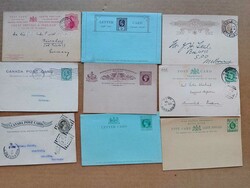 Großbritannien und Kolonien 1884-1912, kleiner Karton mit Ganzsachen ...