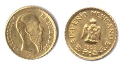 Mexiko 1865 B, Traditional Wedding Token-Fantasieprägung - Imperio ...