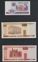 Weissrussland 1992-2000, Sammlung von 32 verschiedenen Banknoten, von ...