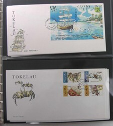Tokelau 1971-2019, FDC-Abo mit einigen Extras, Block-Typen, etc., ...