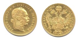 Österreich 1915, 1 Dukat - Franz Josef I., 986 1/9er-Gold, Gewicht 3 ...