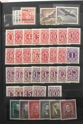 Österreich 1933-1975, postfrisches/gestempeltes Dublettenbuch mit ...