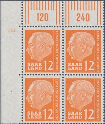 10350030: Saarland (Bundesrepublik) - Bogenränder / Ecken