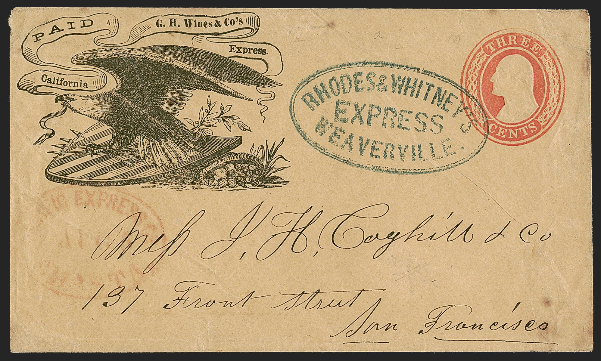 PAID G.H. Wines &amp; Co.’s California Express. Illustrated eagle ...