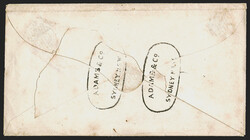 Adams & Co. Sydney N.S.W. Two clear strikes of oval handstamp (Thomas ...