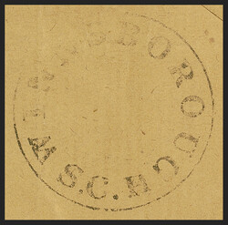 Winnsborough S.C., 10c Black entire (97XU2). Clear strikes of control ...