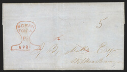 Scran/tonia/Pa/Apr. 1. Four lines in cross-section of railroad track ...