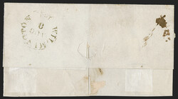 5c Red Brown (1). Three full margins, in at right, early impression, ...