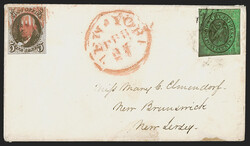 5c Red Brown (1). Margins close or slightly in, worn-plate impression ...