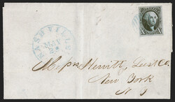 10c Black (2). Large to full margins, intense shade complemented by ...