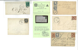 Bank Note Issues with Skull and Crossbones Cancels. Eight, including ...
