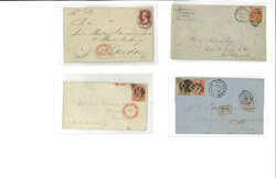 Classic Foreign Mails Balance. Seven covers, three 1861-68 and the ...