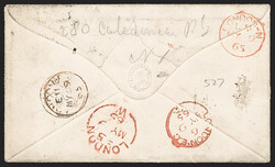 Mailboat Packet Cancels, 1864, "A97" Barred Oval from Bermuda. Great ...