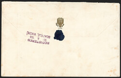 Hong Kong, 1900, 10c Ultramarine (45; SG 59). Two vertical strips of ...