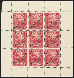 China, 1913, 15c-50c Red Reaping Rice, Specimen Overprint (212S-216S) ...