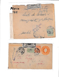 Mexico Cover Assortment. About 200, pre-stamp through the early 20th ...