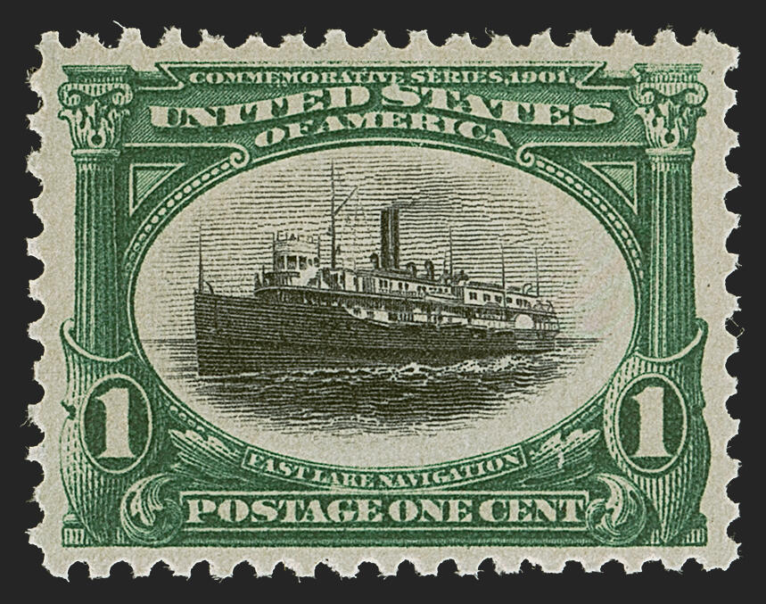 1c Green & Black, Pan-American (294). Mint N.H., essentially perfect ...