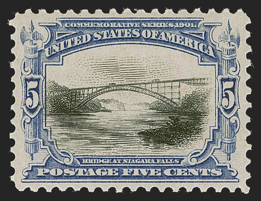5c Ultramarine & Black, Pan-American (297). Mint N.H., deep rich ...