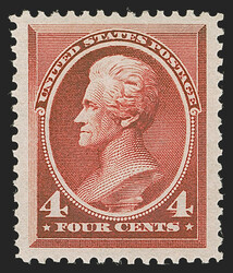 4c Carmine (215). Mint N.H., deep rich color on bright paper, choice ...