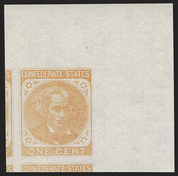 1c Orange (14). Mint N.H., huge Jumbo margins including top right ...