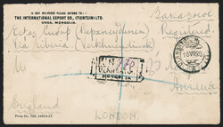 Mongolia -- Ulan Bator, 1926, 50c Brown & Olive Green, Violet ...