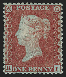 Great Britain, 1855, 1p Red Brown, Perf 14 (11; SG 22). Die I, ...