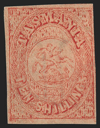 Tasmania, 1880, 10sh Salmon, Postal Fiscal (AR5; SG F7). Unused ...