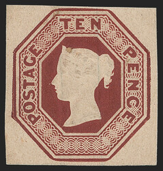 Great Britain, 1848, 10p Deep Red Brown (6; SG 57; SG Specialised ...