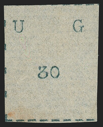 Uganda, 1895, 30(c) Black, Wide Letters and Wide Stamp (3; SG 3). ...
