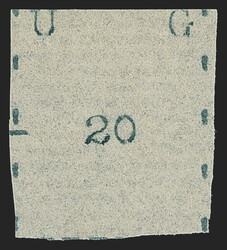 Uganda, 1895, 20(c) Black, Wide Letters, Narrow Stamp (20; SG 20). ...