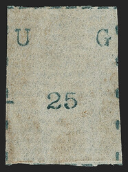 Uganda, 1895, 25(c) Black, Wide Letters, Narrow Stamp (21; SG 21). ...