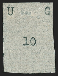 Uganda, 1895, 10(c) Black, Narrow Letters, Narrow Stamp (27; SG 27). ...