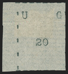 Uganda, 1895, 20(c) Black, Narrow Letters, Narrow Stamp (29; SG 29). ...