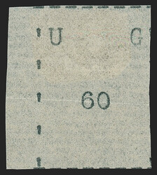 Uganda, 1895, 60(c) Black, Narrow Letters, Narrow Stamp (34; SG 34). ...