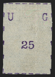 Uganda, 1895, 25(c) Violet, Narrow Letters, Narrow Stamp (39; SG 39). ...