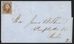 5c Red Brown (1). Ample to large margins, bright color, intermediate ...