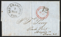 Honolulu * Hawaiian-Islands * Mar. 13 (1852). Beautifully bold strike ...