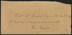 “Thos. W. Jones, Mexican Boundary Commission, El Paso via ...
