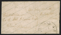 2c Green (3). Block of five, large margins to clear, affixed to back ...