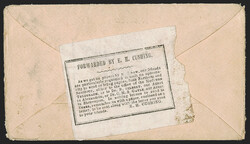 E. H. Cushing Express. Black on white newsprint label, C.S.A. Catalog ...