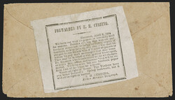 E. H. Cushing Express. Black on white newsprint label, C.S.A. Catalog ...