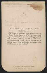 1863, Carte-de-Visite of Gordon. CDV of Louisiana slave, who escaped ...