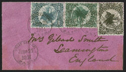 Great Central Fair, Philadelphia, 10c Blue, 20c Green, 30c Black ...