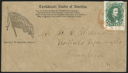 5c Dark Green, Stone 1 (1b). Exceptionally deep rich color, large ...