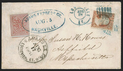 Nashville Tenn., 5c Brick Red (61X3). Huge margins to ample, tied by ...
