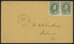 5c Green, Stone 1-2, 10c Dark Blue, Hoyer &amp; Ludwig (1, 2b). Two ...