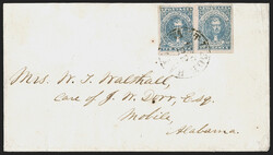 10c Dark Blue, Hoyer &amp; Ludwig (2b). Positions 3-4, horizontal ...