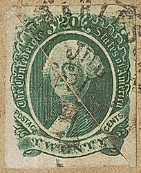 20c Green, Diagonal Half Used as 10c (13d). Two covers bearing ...